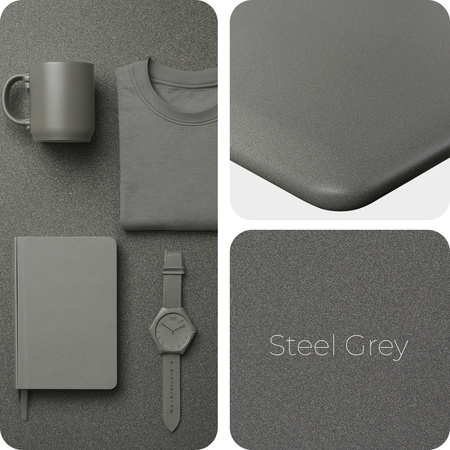 Blat MDF malowany proszkowo 160x80x2.5 Steel Grey