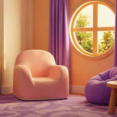 Zestaw mebli dziecięcych Spacetronik – stolik SPEX201 i sofa SPC-XD-23 różowy