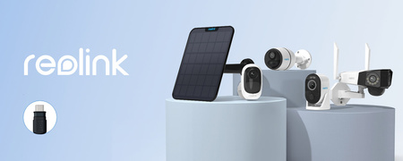 Solar panel 6W for USBC cameras Reolink 2 black 4m