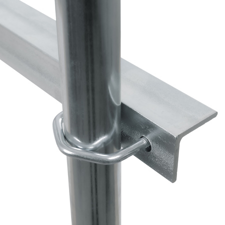 Mast wall bracket 25cm with support set of 2pcs.