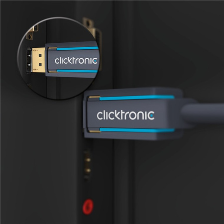 CLICKTRONIC DisplayPort DP - DP 1.4 8K 2m kábel
