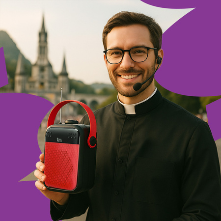 Bezdrôtový hlasový zosilňovač SP-VA22 UHF