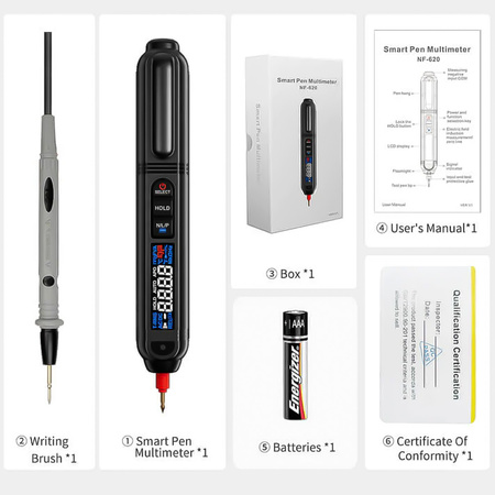 Multimetr cyfrowy kieszonkowy 1000V Noyafa NF-620