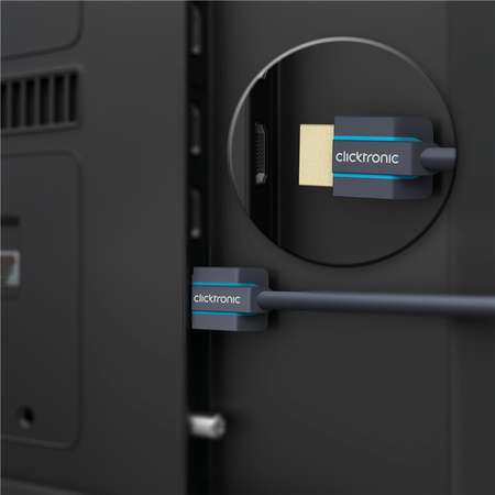 CLICKTRONIC HDMI 2.0 4K 60Hz Super Slim 3m Kabel