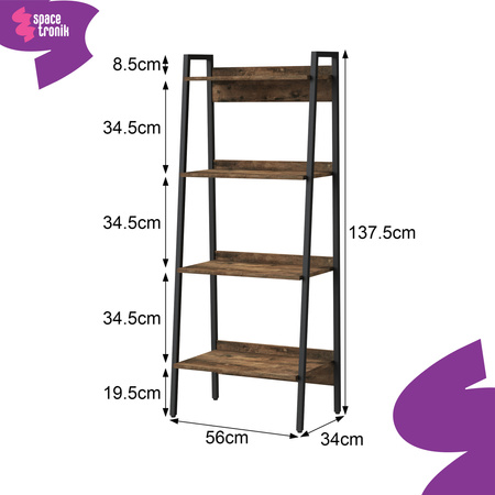 Regał biblioteczka drabinka 137cm Funky Furniture