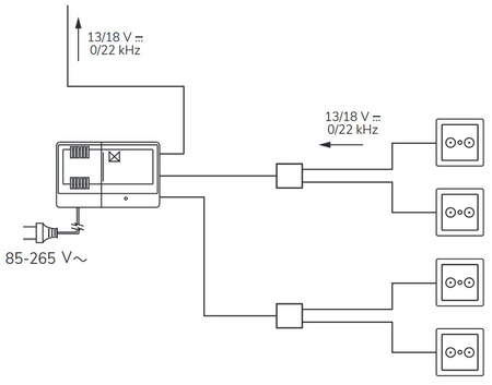 Alcad AL-245 12V 400mA napájecí zdroj pro 12V zesilovače