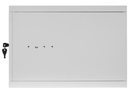 RACK 19'' 6U 600x450mm Graue Stahltür