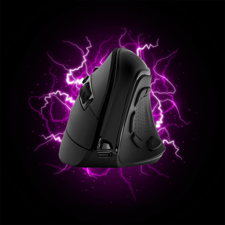 Bezprzewodowa pionowa myszka BT 2.4 RGB SP-RCA09