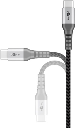 Kábel USB-C - USB-A 2.0 Goobay TEXTIL 2 m