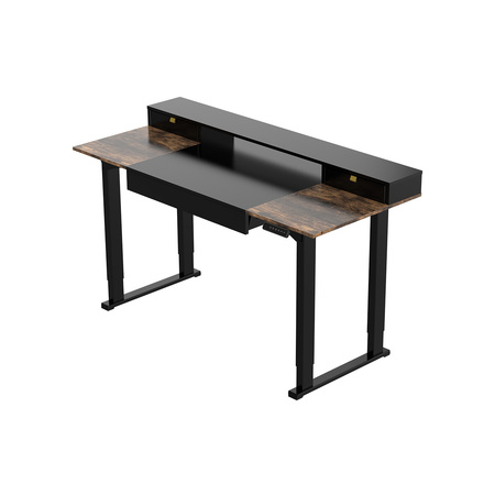 Mobile Electric Desk with Shelf Drawers