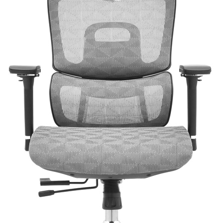 Regulowany Fotel do biurka obrotowy 4D MIRA Szary