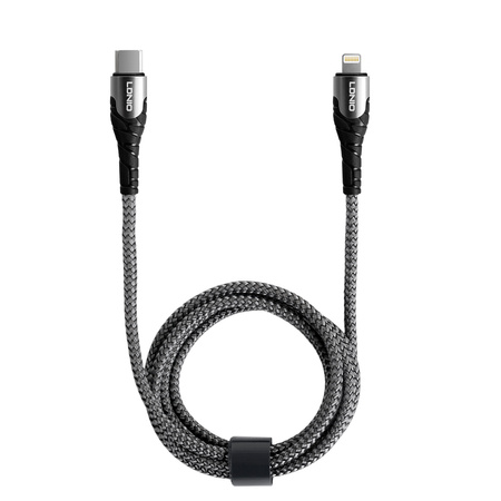 Kábel USB-C - Lightning LDNIO 1m sivý 30W LC111