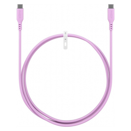 Kabel USB-C 2.0 Goobay silikonowy różowy 1.5m