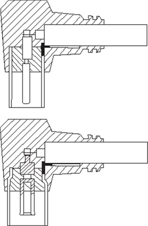 Przyłącze TV IEC GN-WT Goobay 90st czarne 1,5m
