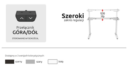 Spacetronik SPE-114NB electric desk stand