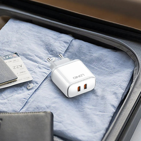 Ladegerät mit Kabel Apple MFI Lizenz 35W 2x USB-C