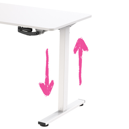 Manualne biurko Spacetronik Moris 113WW 120x60