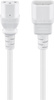 Kabel zasilający IEC C13 - C14 Goobay biały 3m