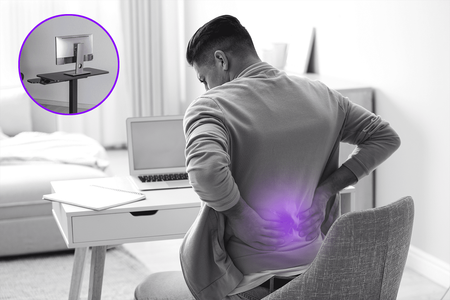 Buddy 03 nastavitelný stolek na kolečkách černý