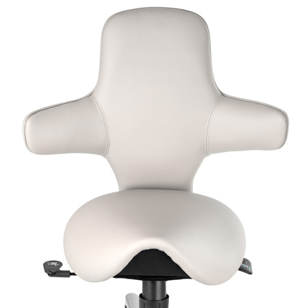 Ergonomiczny hoker regulowany SELLA 4 biały