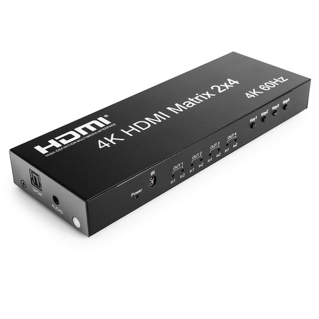 HDMI matice 2/4 Spacetronik SPH-M24 V2 4K 60Hz