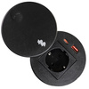 Spacetronik SPS-R1D3B V2 runde Tischsteckdose