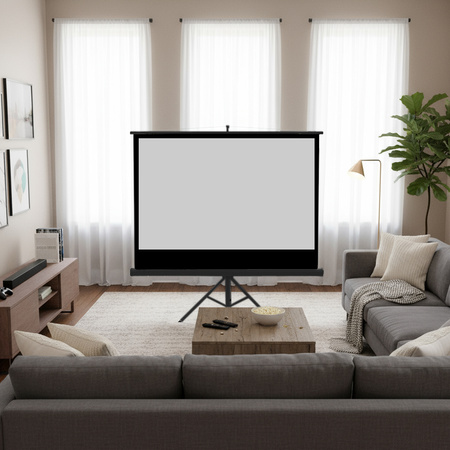 Ekran Projekcyjny ze Statywem 72" 4K Spacetronik