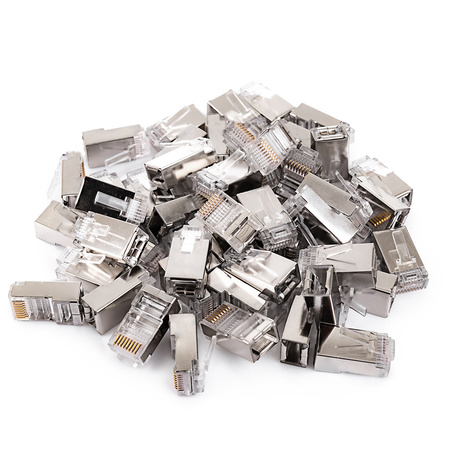 Priamy konektor RJ45 cat5e FTP PT-RJ455FT-0 100ks