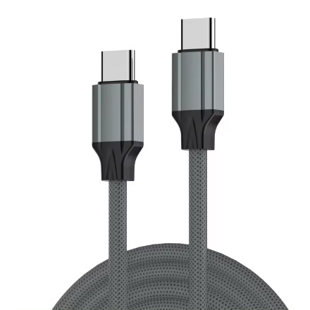 Rychlonabíjecí kabel s TPE 2x USB-C 65W PD 1M