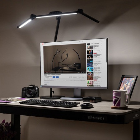 LED stolní kreslící lampa bez stínů Glow D4