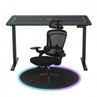 Zestaw gamingowy RGB biurko elektryczne 136x66 krzesło DORIS 11