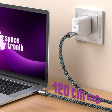 Kabel USB-C ze smyczą PD 240W 120cm BA