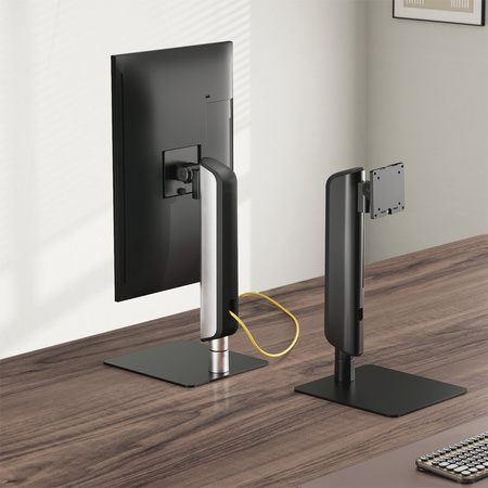 Podstawa monitora wolnostojąca srebrna Spacetronik