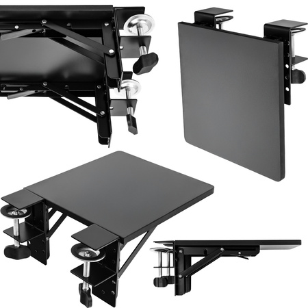 Ergonomiczny Podłokietnik do Biurka Arm Rest ZYAR02 czarny