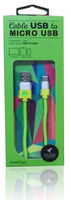 USB - microUSB 2.0 ORIGAMI cable 1m Green