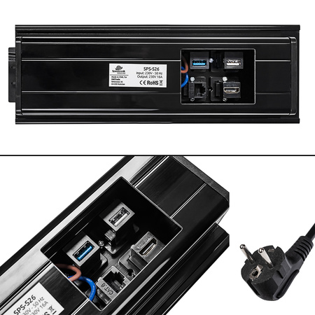 Spacetronik SPS-S26B V2 pultová zásuvka