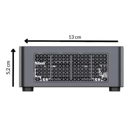 Minisforum UM790 PRO vysokorychlostní mini PC, AMD Ryzen 9 7940HS, AMD Radeon 780M, 64GB RAM DDR5, 2 x M.2 SSD 1 TB, Windows 11 Pro, 8K