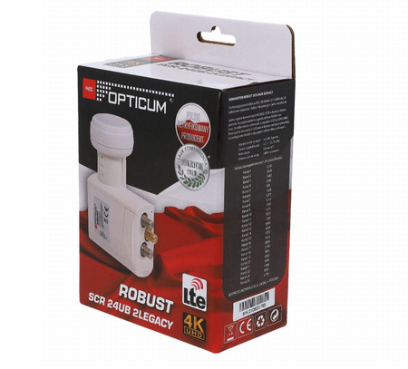 LNB Unicable II Opticum Robust SCR 24UB + TWIN