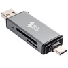 Spacetronik SPU-CR06 czytnik kart SD USB-A i USB-C