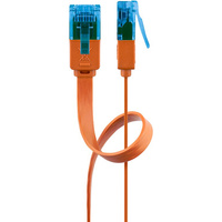 Kabel LAN Patchcord CAT 6A UTP PŁASKI blue 0,5m