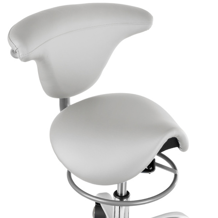 Ergonomiczny hoker regulowany SELLA 2 biały