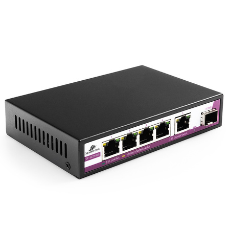 SWITCH 5 portů RJ45 2,5G + 1x port SFP SP-SGR105S