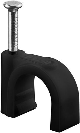 Flop cable holder round black Goobay 100x 8mm