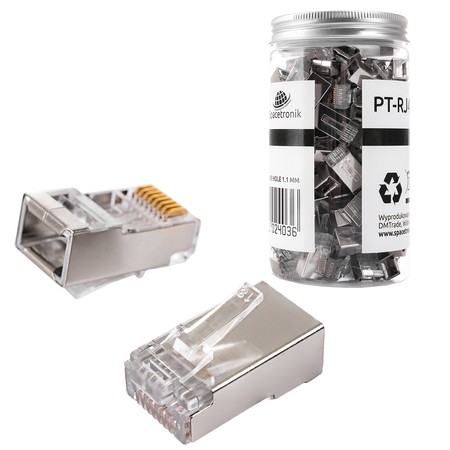 RJ45 cat6 Durchgangsstecker FTP PT-RJ456FT-11 100St