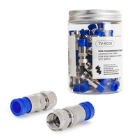 Spacetronik F-Kompressionsstecker TV-FC01 50 Stück.