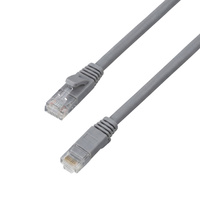 CAT 6A płaski kabel sieciowy U/UTP szary 1M