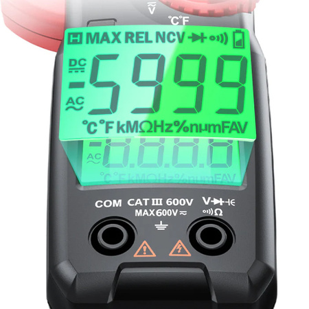 Cyfrowy miernik cęgowy TrueRMS NCV Noyafa NF-6304