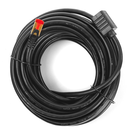 Predlžovací kábel LAN CAT7 čierny 2 m