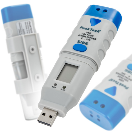 USB měřič stejnosměrného napětí PeakTech 5186
