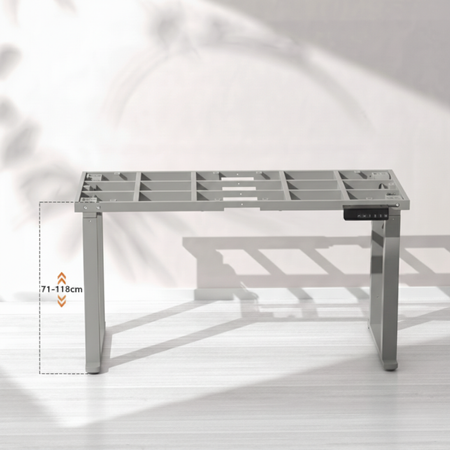 Zestaw do nowoczesnego biura: biurko elektryczne + fotel + szafka